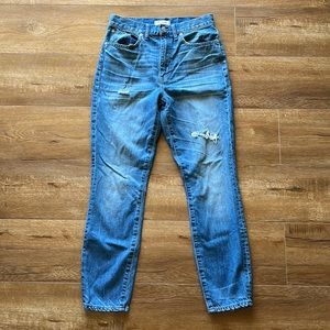 Madewell Rigid Skinny Distressed Sz28